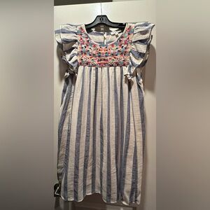 THML striped embroidery dress